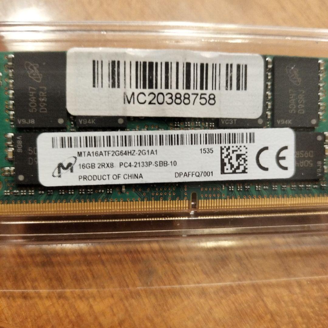 メ*ン様 clucial 16GB DDR4-2133 SODIMM 1.2V