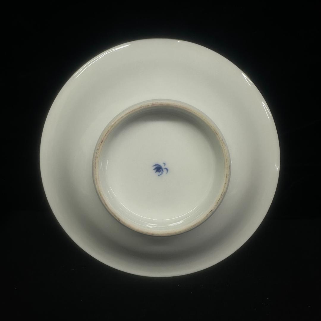 香籣社 色絵山水 皿 深器