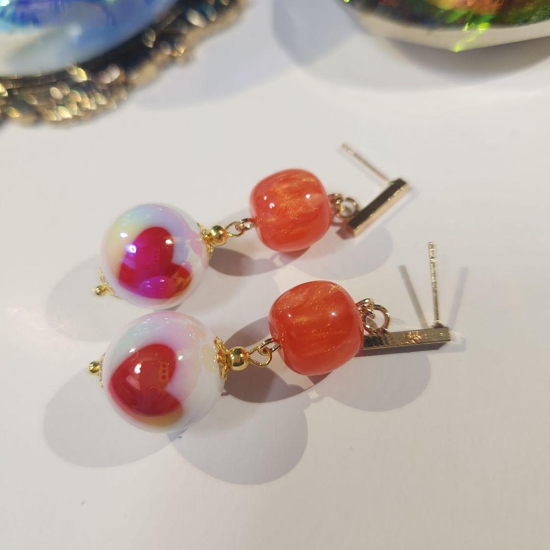 ハンドメイドピアス3288
