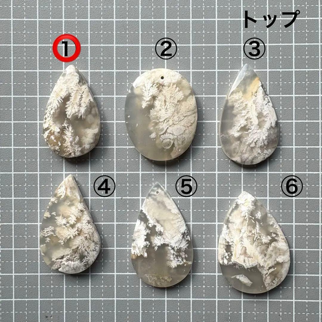 《ｔａｍａ☆彡》ウォータープルームアゲートネックレスTP＊ペアチャーム