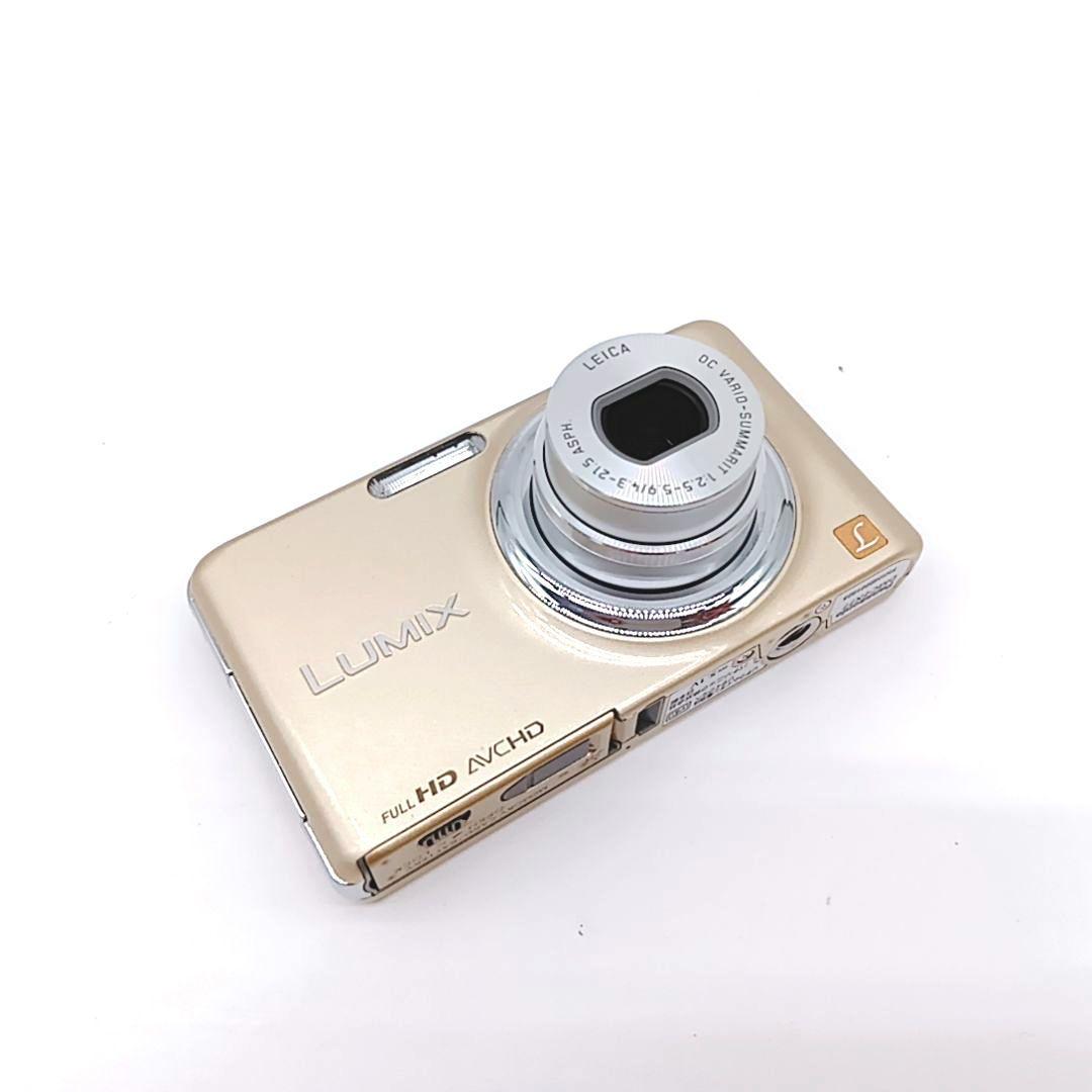 【美品】Panasonic LUMIX DMC-FX77 ゴールド コンデジ