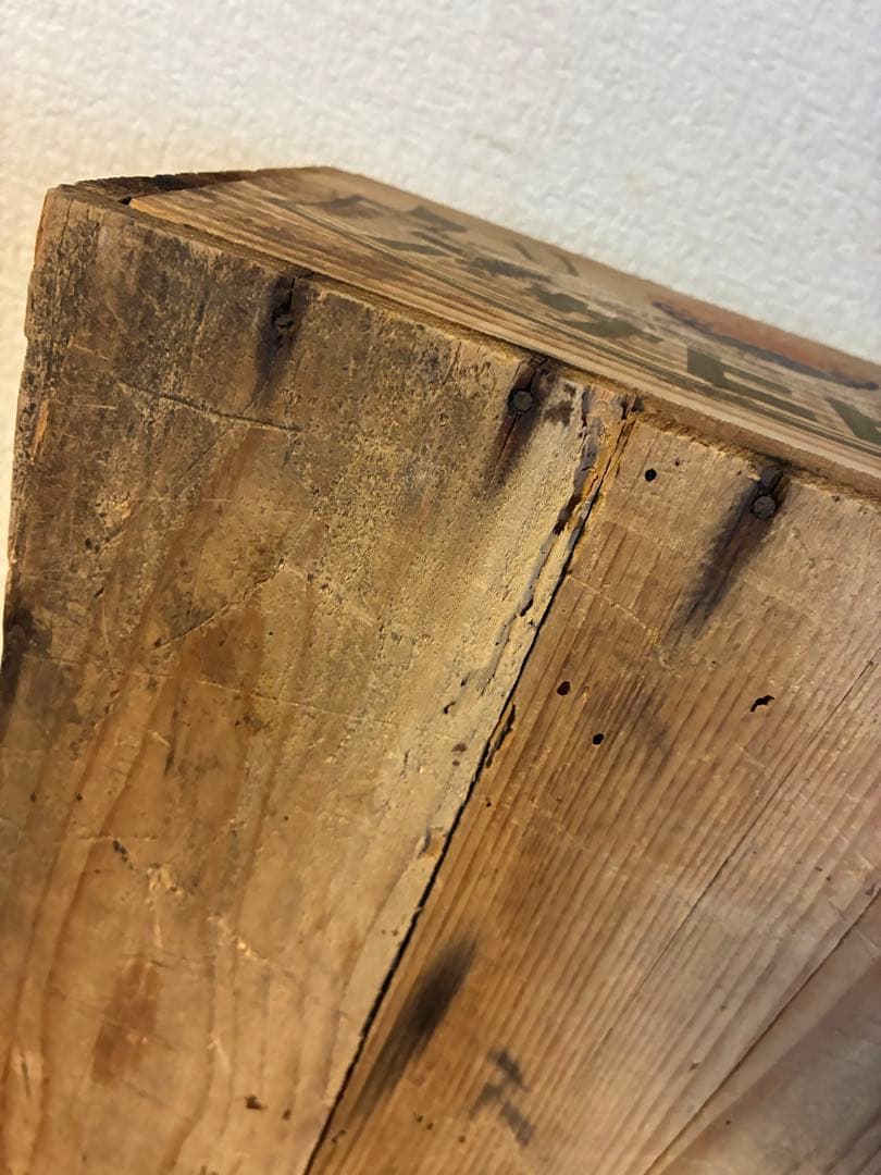 レトロ　アサヒビール　木箱　収納　アンティーク　古道具
