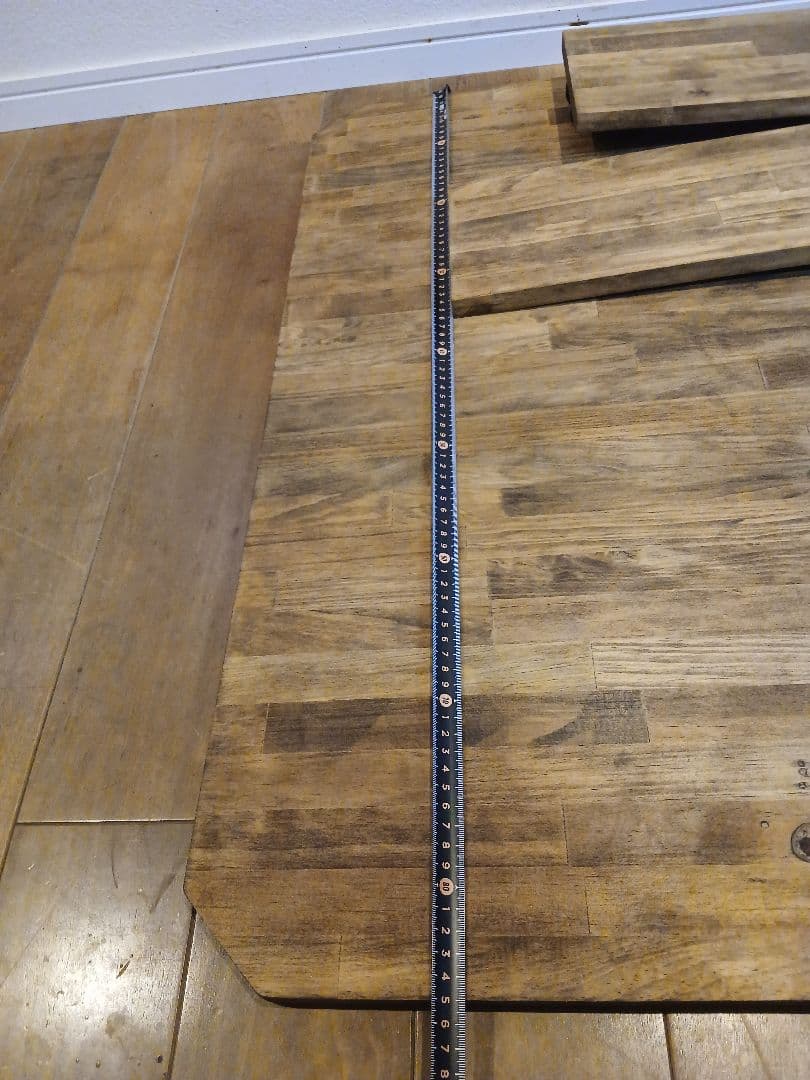 木製　ハンドメイド　オーダー　折りたたみテーブル　ワトコオイル