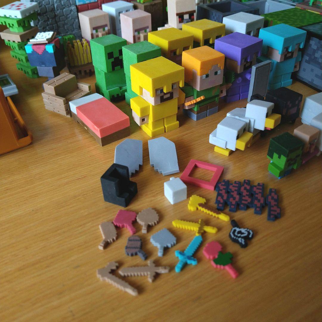 マインクラフト フィギュア セット　アクションフィギア　ラバーフィギア