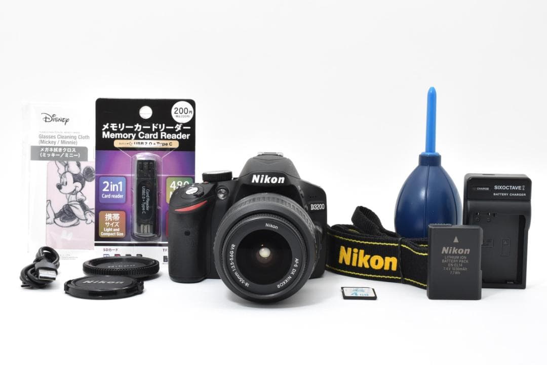 【極美品】スマホ転送OK！Nikon D3200 希少なショット数3902枚！