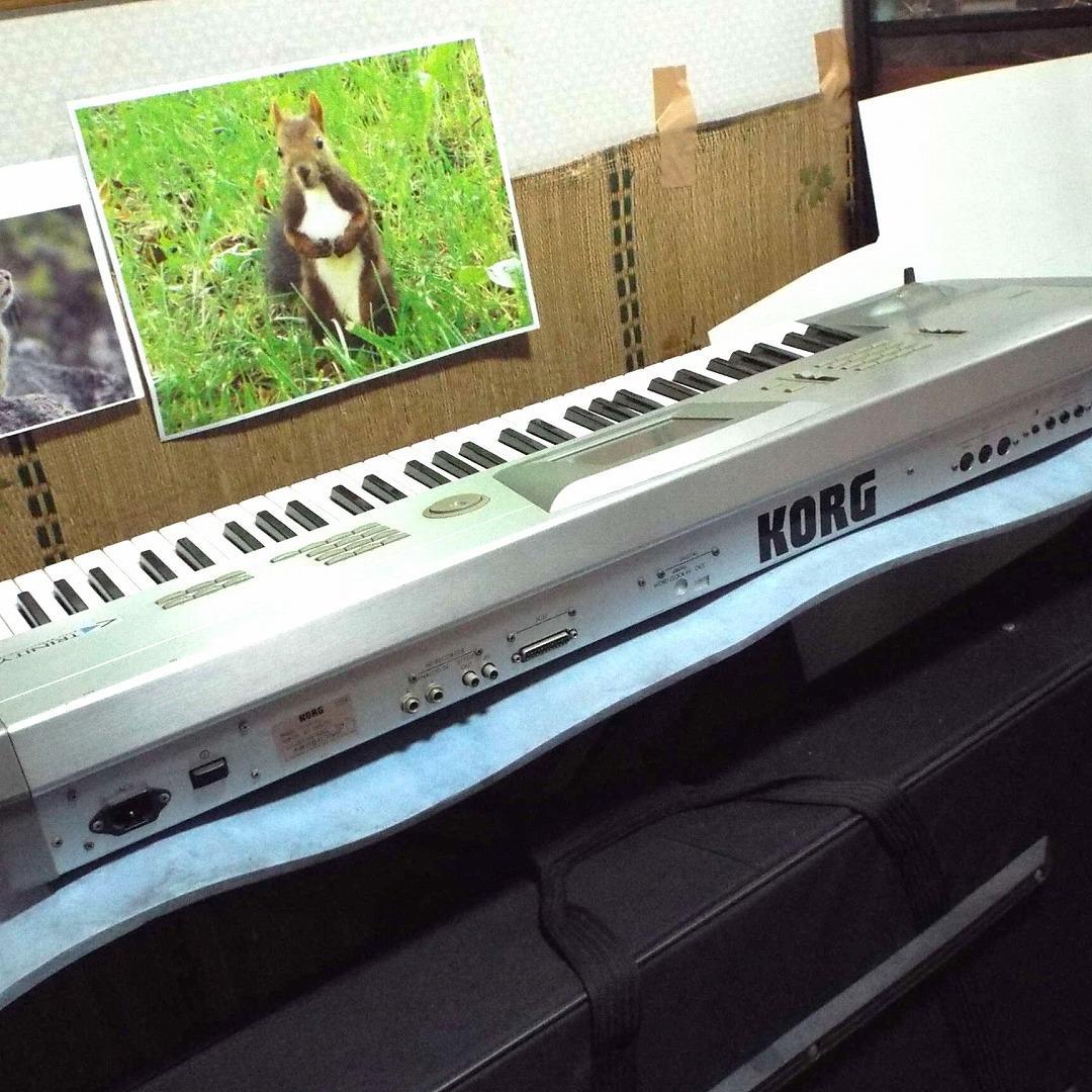 液晶難有_KORG TRINITY 61鍵_SCSI付_FDD交換_取説新品