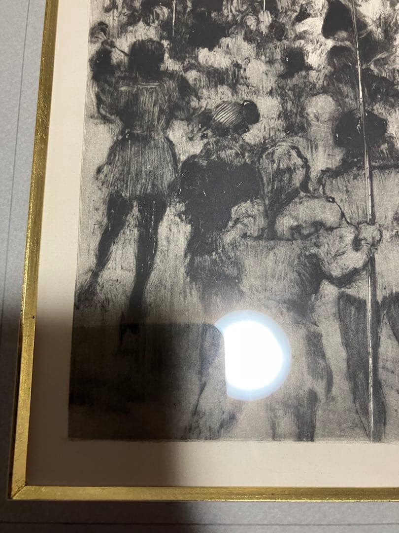 ルイ・イカール　「聖女の守り神　13」銅版画　額装　箱有