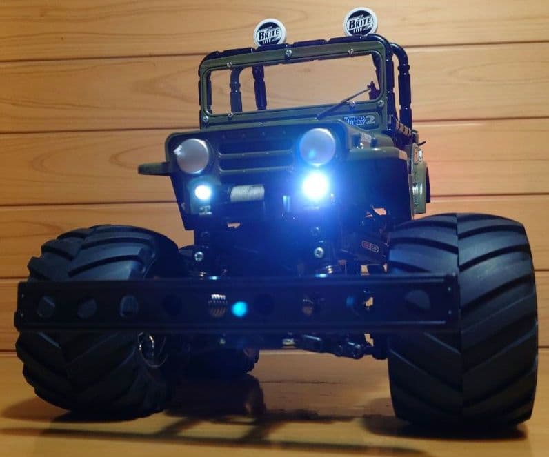 田宮タミヤXBフルセットワイルドウイリーバッファロー号仕様LEDライト付未走行車