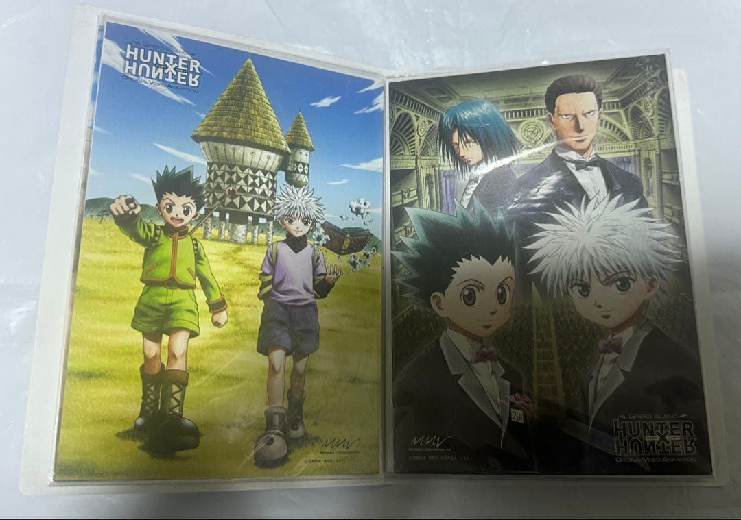 HUNTER×HUNTER ポストカード入れ　ポストカード19枚　旧
