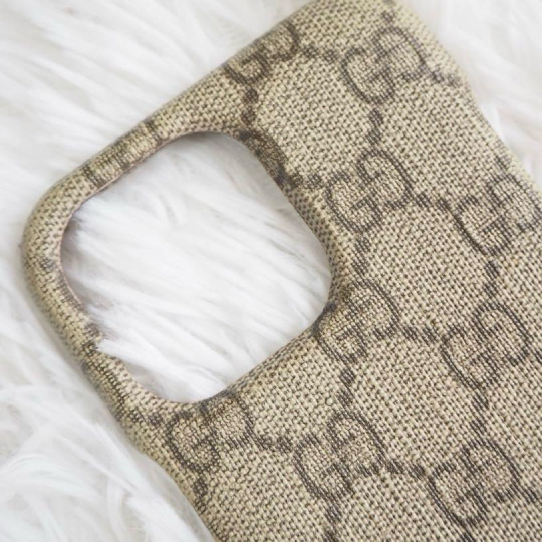 正規品 GUCCI グッチ iPhone14ProMax ケース GGパターン