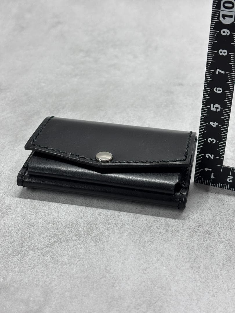 ブラックレザー【コンパクト財布】
