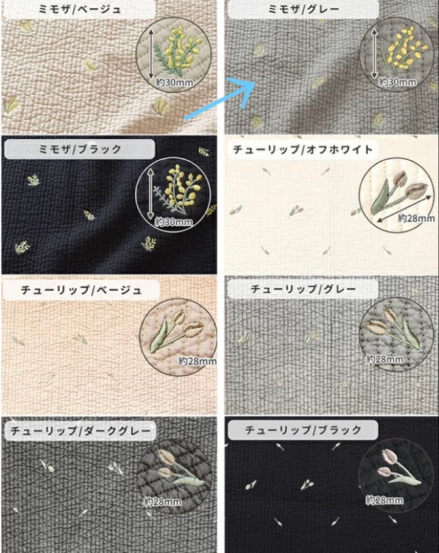 グレー×ミモザ　3ルームズバッグ　ヌビバッグ　ショルダーベルト付　真ん中高さ有り