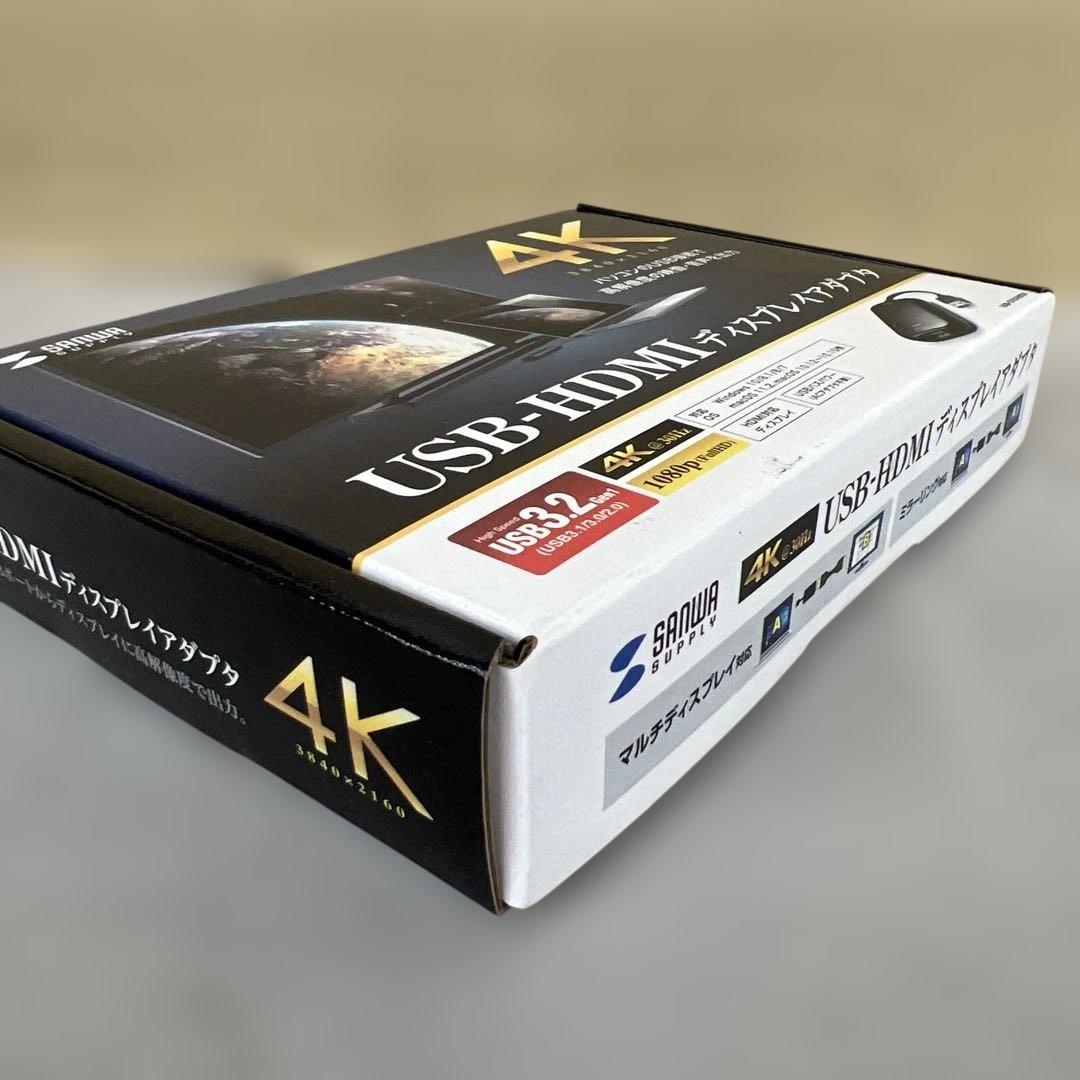 601260 サンワサプライ USB3.0-HDMIディスプレイアダプタ 4K