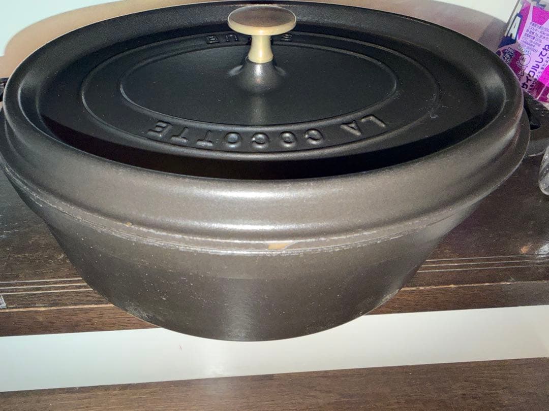 STAUB LA COCOTTE 両手鍋 31センチ　蓋付き