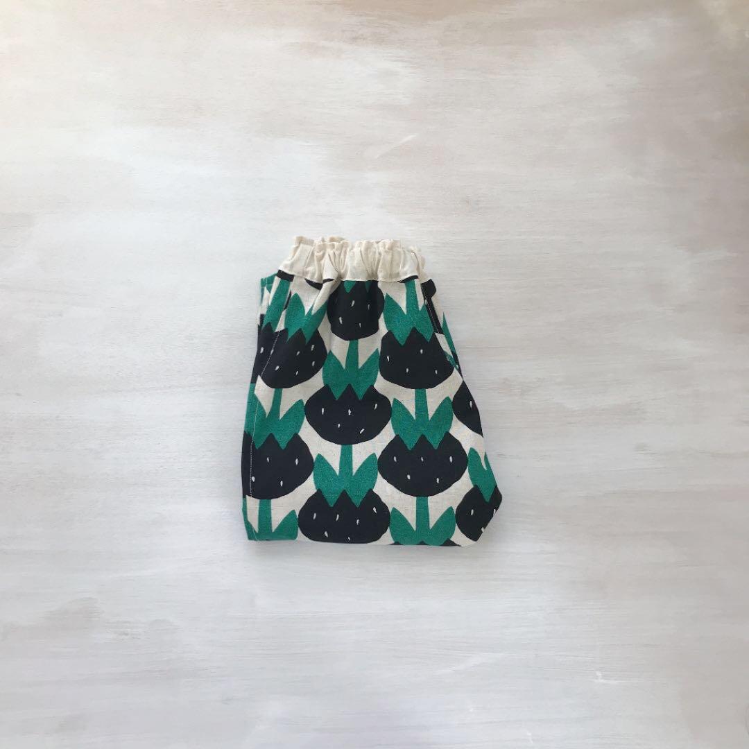 【100】チューリップ　サルエルパンツ　ハンドメイド　ズボン