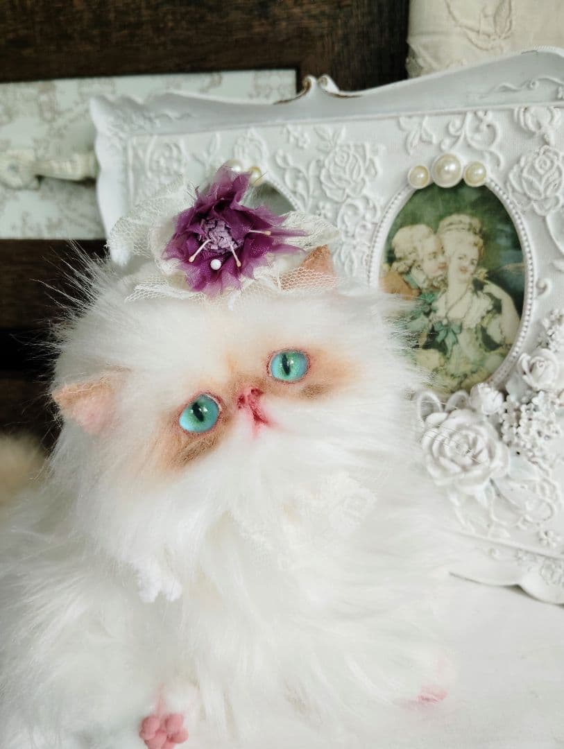 エキゾチックロングヘア♡綺麗な子猫ちゃん♡アートドール♡ぬいぐるみ♡