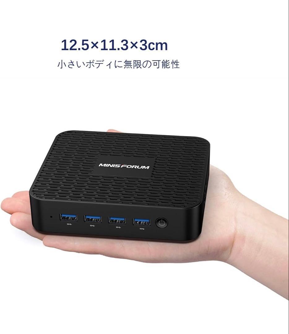 【ほぼ未使用】MINIS FORUM ミニPC リセット済み