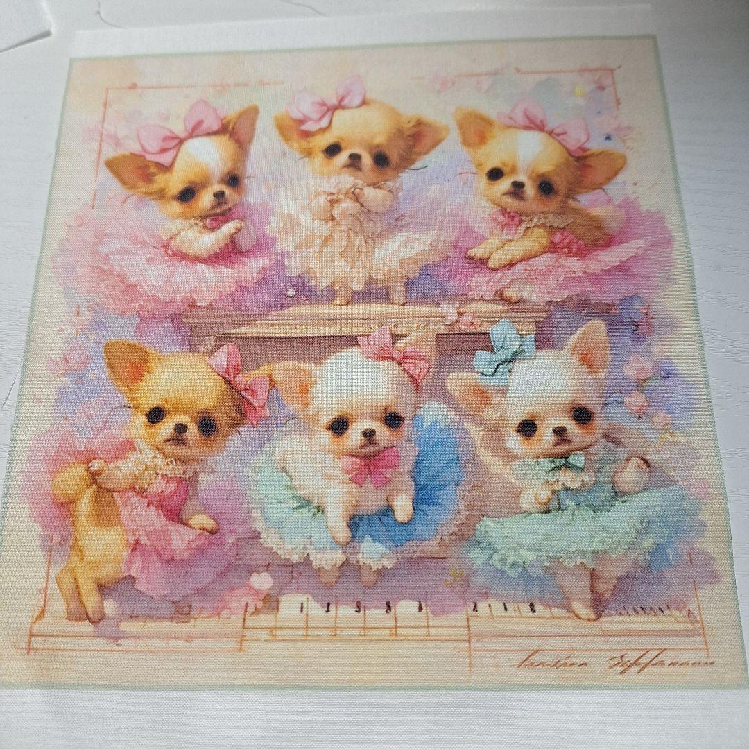 可愛いチワワパネル生地　ハンドメイド