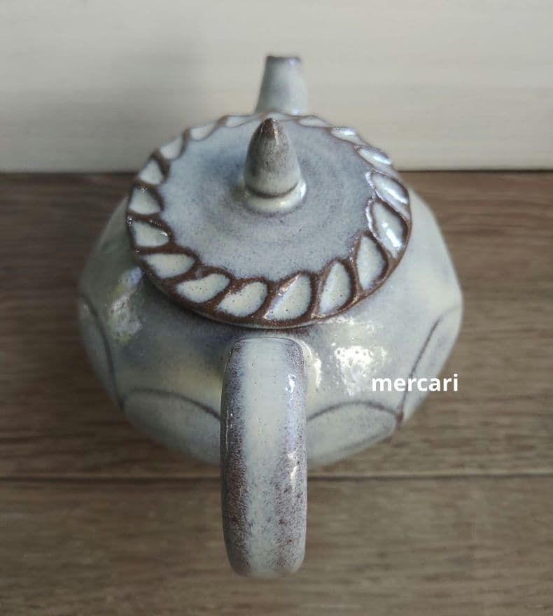 【専用です】仕立て屋陶器 　ポット　急須　薄灰茶②　/ 　薄灰茶マグカップ③