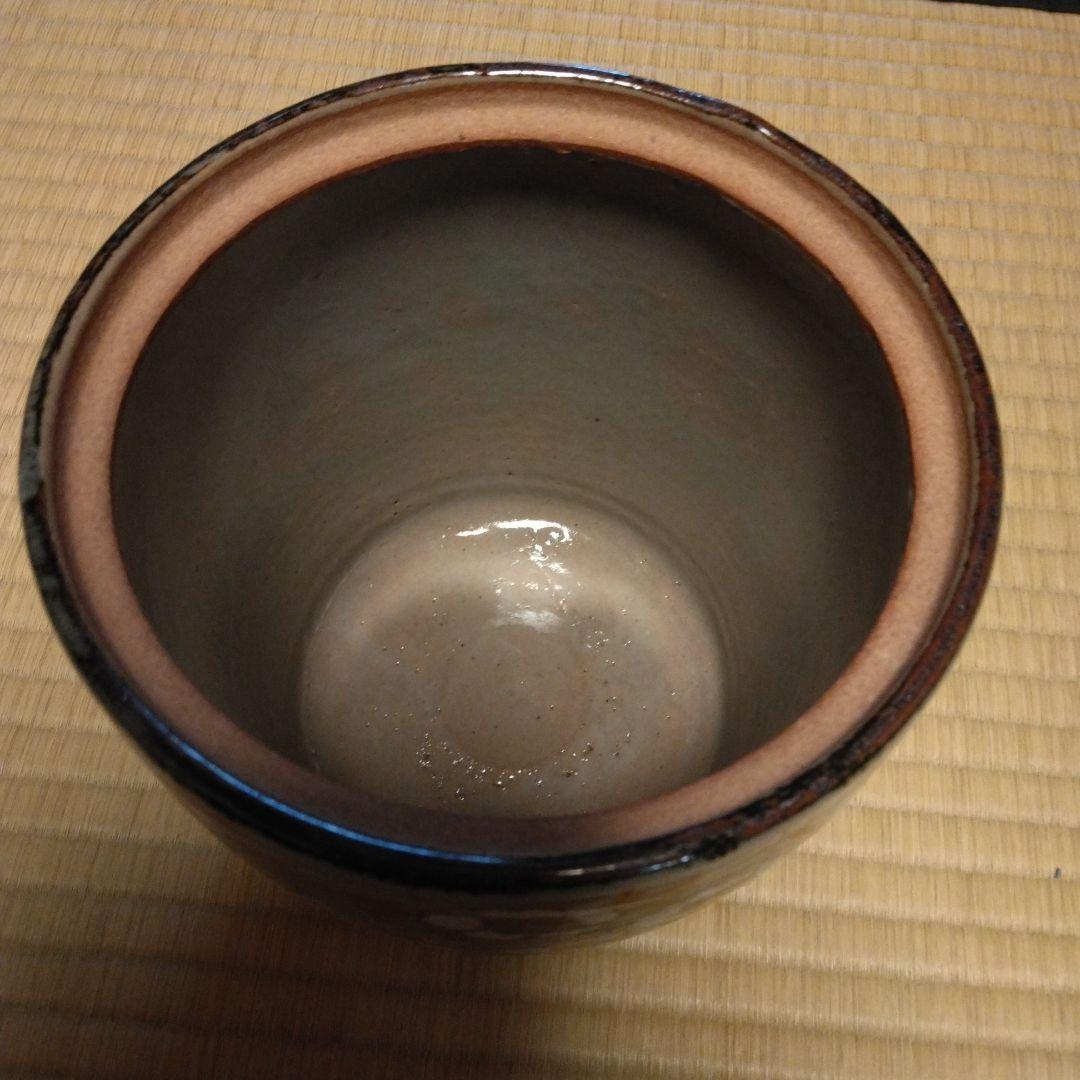 北川弥三郎 造 色絵 金彩桜 水指 茶道具 共箱
