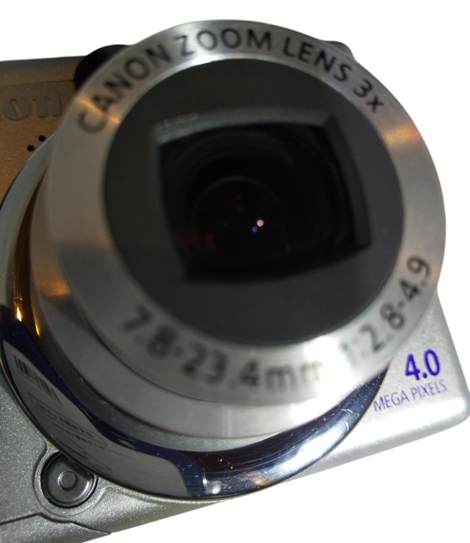 【美品】Canon PowerShot A80 デジタルカメラ　単三電池４本駆動