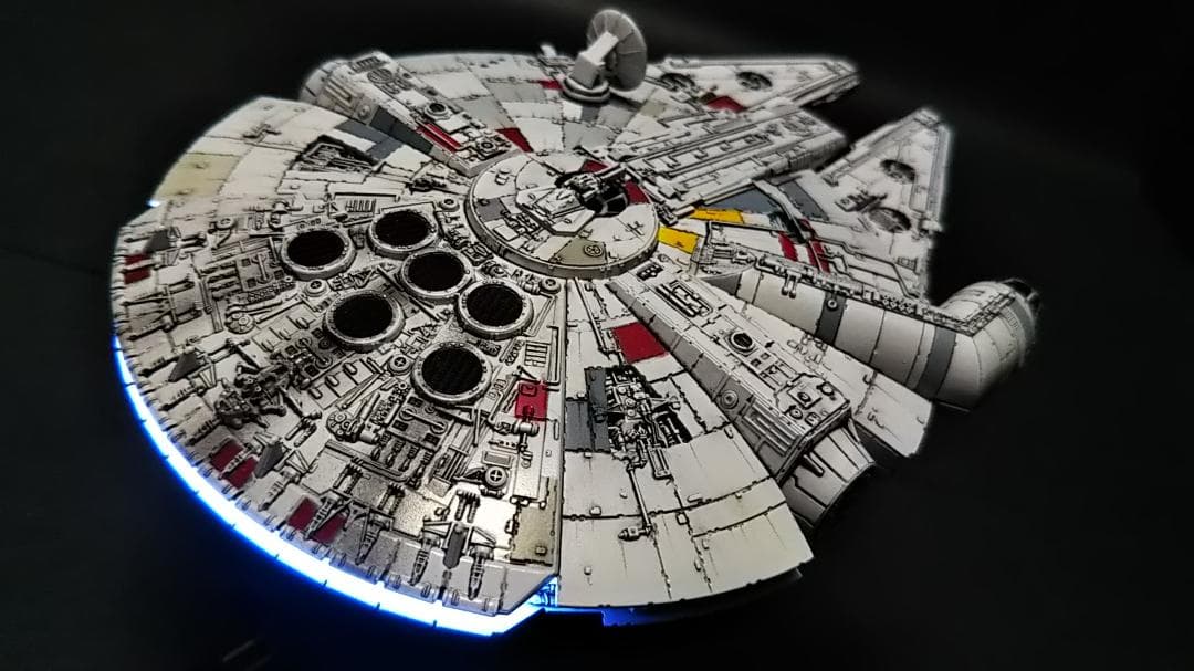 ミレニアムファルコン MF 電飾改修 　完成品 ビークルモデル　1/350 ④