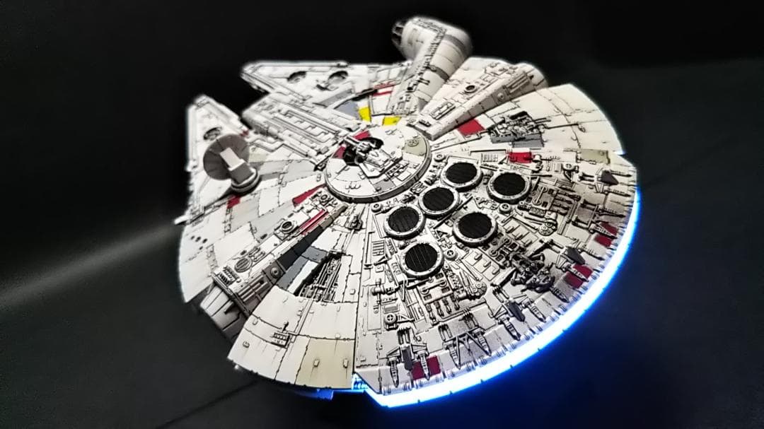 ミレニアムファルコン MF 電飾改修 　完成品 ビークルモデル　1/350 ④