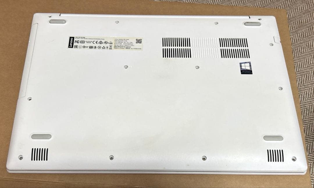 【ジャンク】Lenovo ノートPC本体 ホワイト