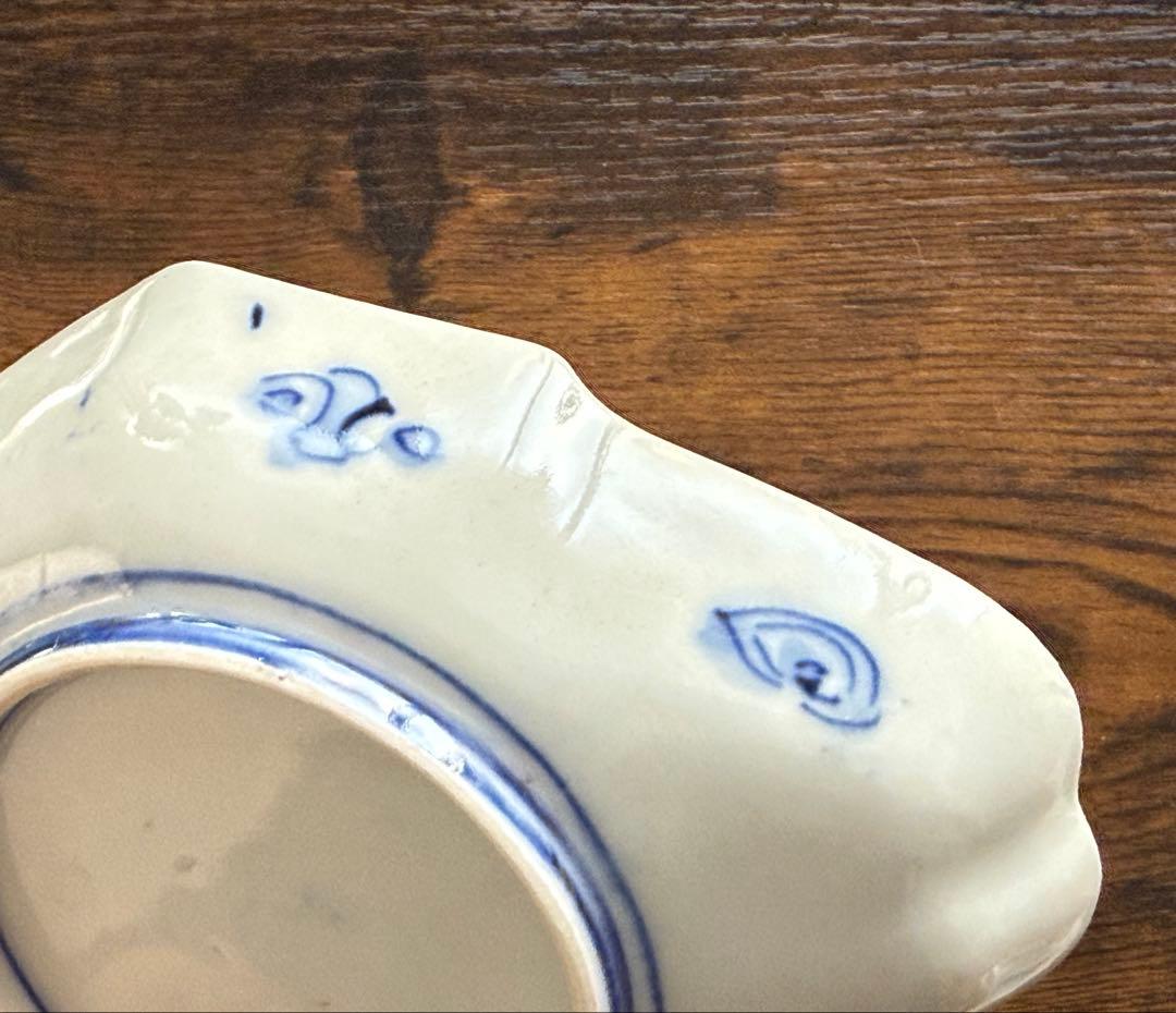 明治時代、伊万里、兎図、色絵、 菱形、Rabbit、即購入OK、匿名発送、A