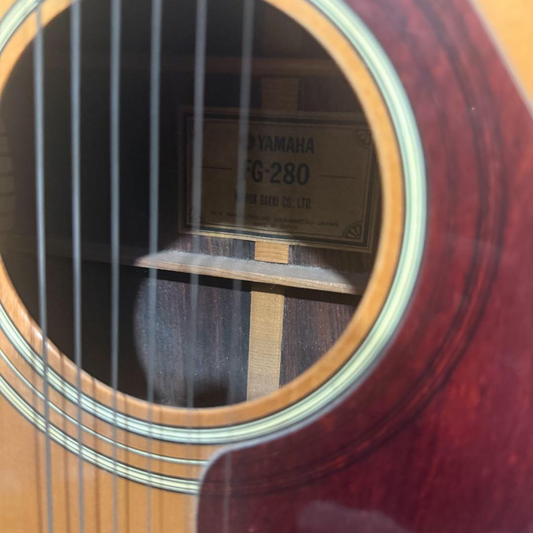 YAMAHA FG-280 緑ラベル アコースティックギター ハードケース付