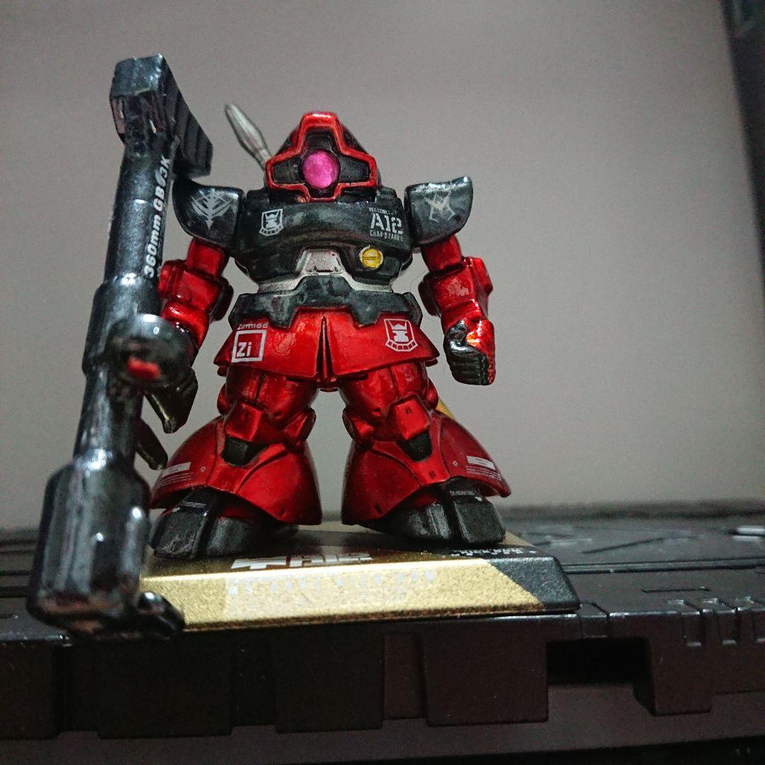ガンダムコンバージ シャア専用 リックドム リペイント メタリック