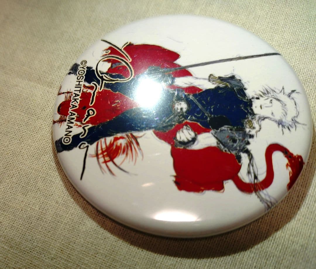 【中古品】天野喜孝　描き下ろし　先着100名限定　クラウド　缶バッジ