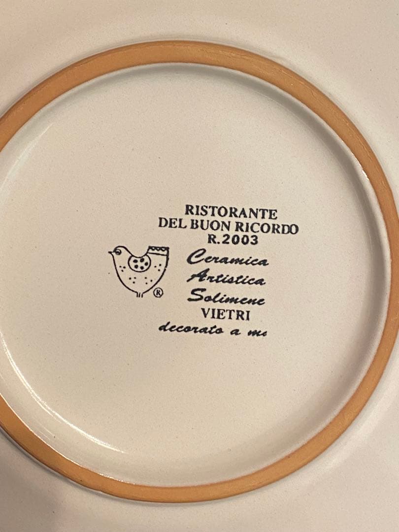 ブオンリコルド　イタリア製絵皿　2003 RECCO