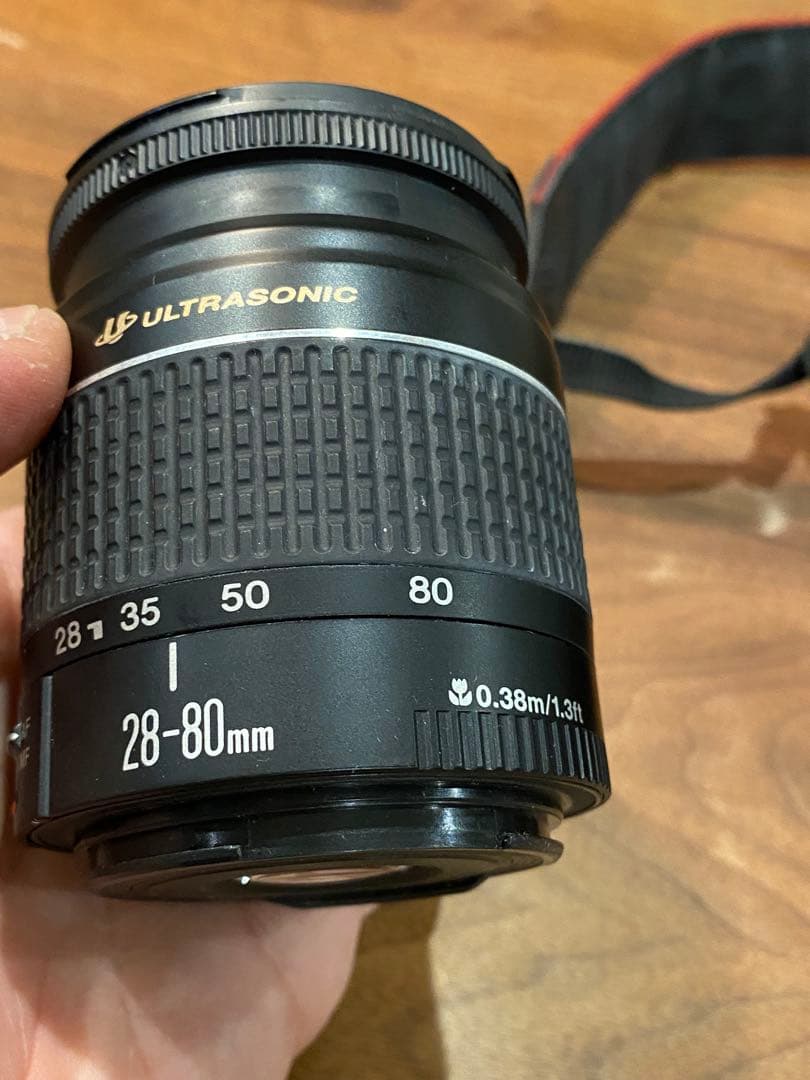 Canon EOS kissデジタル初代　黒一眼レフ 28-80mmefレンズ付