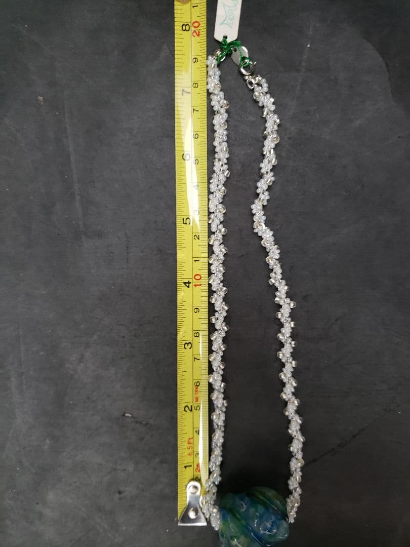 とんぼ玉　ネックレス　ハンドメイド　手作り　ビーズアクセサリー