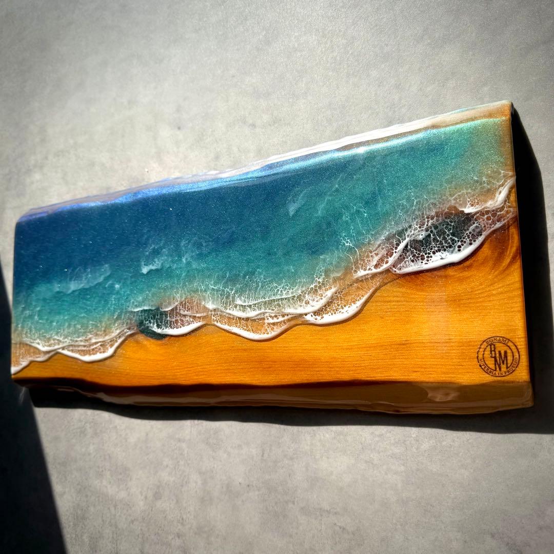 Sea Wood Collection - 波音の調べ【無垢 一枚板 耳付き】