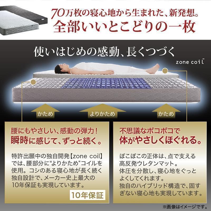 新品 送料込 セミダブルベッド 棚 コンセント 収納 マットレス付 保証付 AB