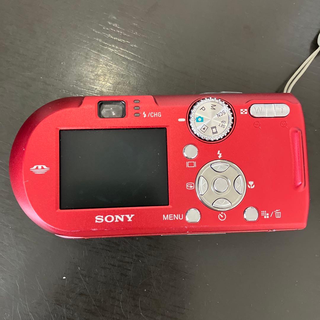 SONY Cyber-shot DSC-P100 レッド　箱付　コンデジ