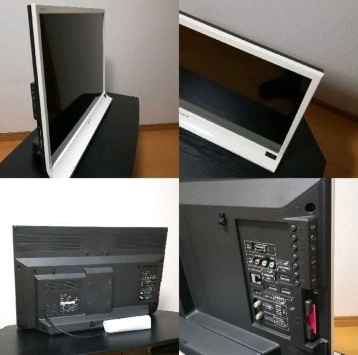 2TB録画HDD,SHARP 32型液晶テレビ Whiteセット　：裏録可能