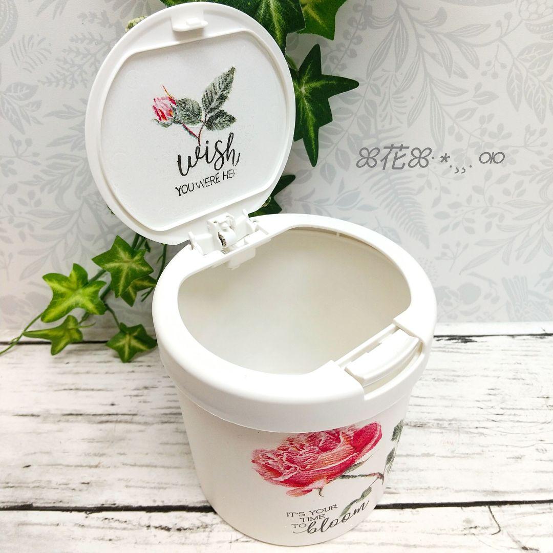 デコパージュꔛ‬ꕤ 綿棒収納ケース♡薔薇♡小物入れ♡インテリア雑貨
