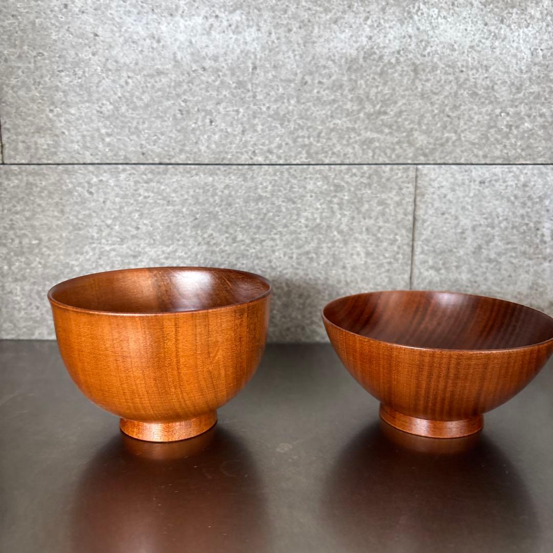 《ほぼ新品》【我戸幹男商店】山中漆器　汁椀　茶碗　飯椀　桜　老舗