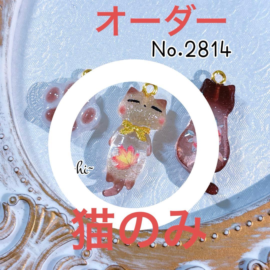 7/17までNO.2813☆失われた野生ねこ 秋 ハンドメイド パーツ チャーム