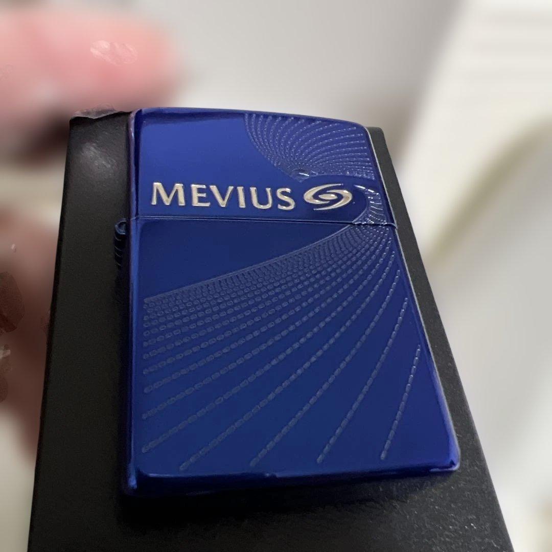 【未使用】MEVIUS（メビウス）オリジナルZippo ブルー 2020年製