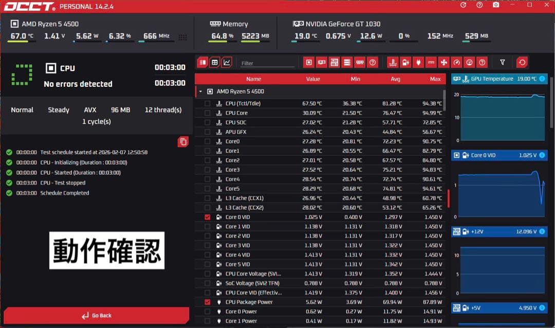 【動作確認済】B550M K + Ryzen 5 4500(6C12T)/箱付き