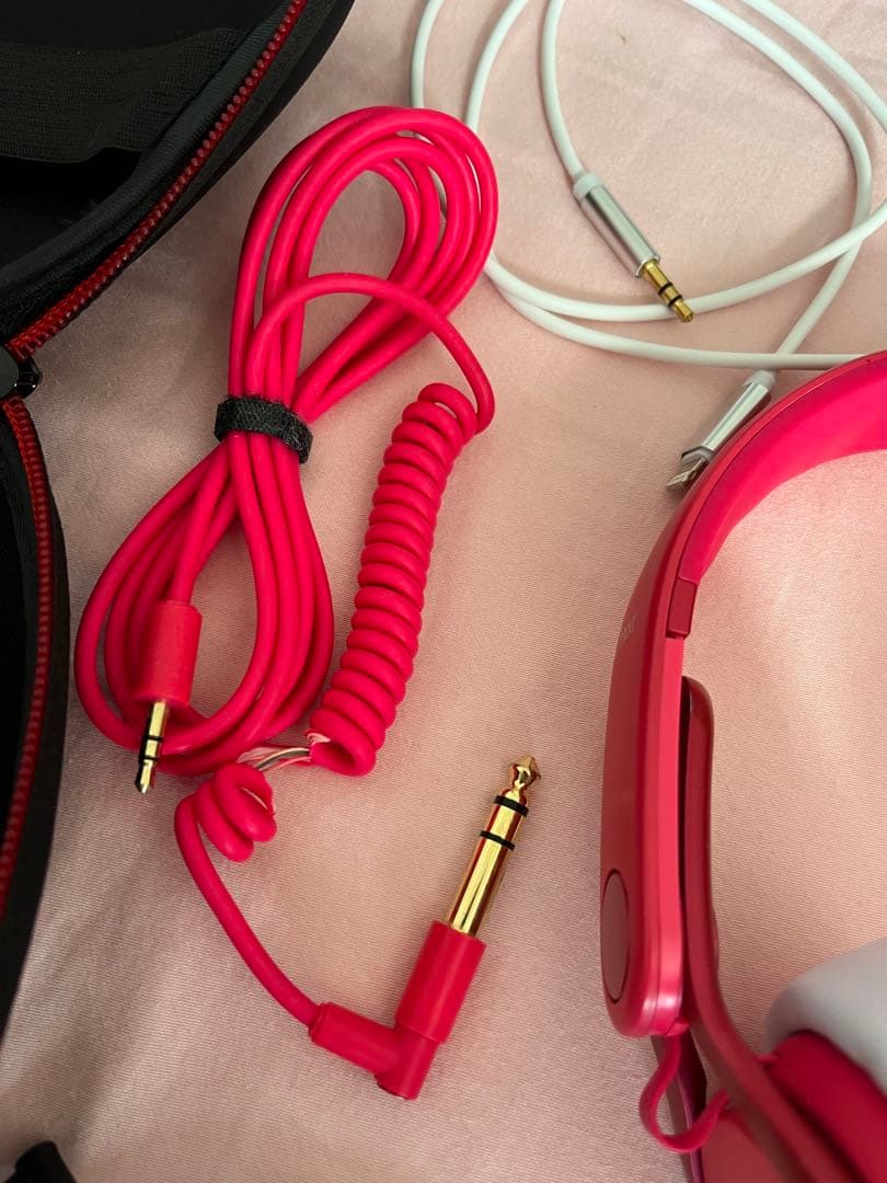 beats mixr ピンク iphoneケーブル付き ヘッドホン