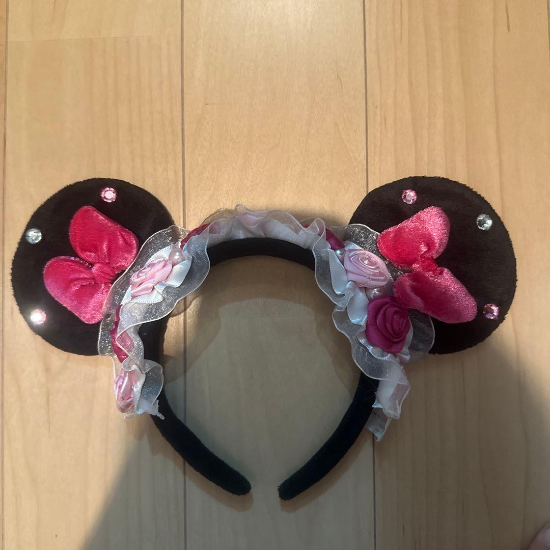 ミニー カチューシャ 薔薇 レア