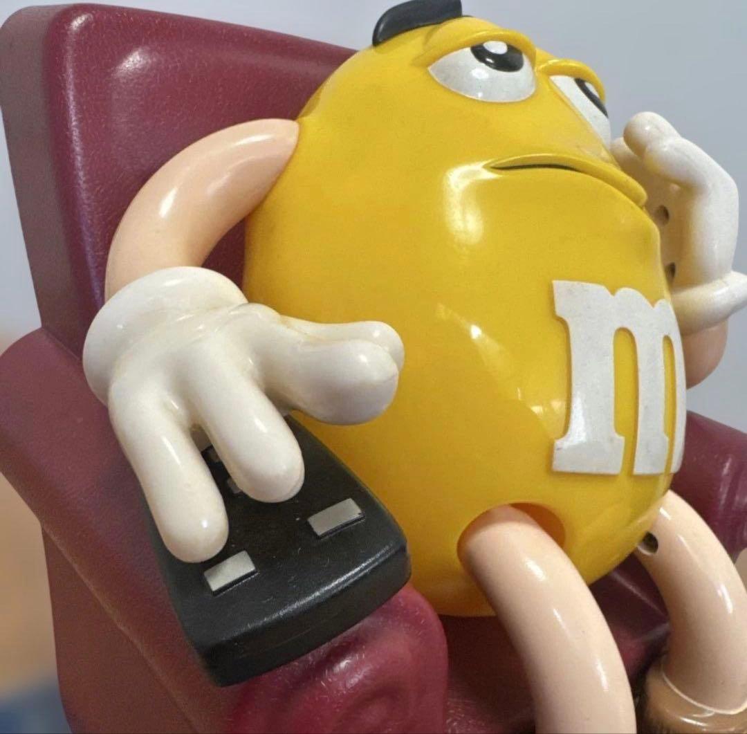 【実家発掘！1999年製】M&M's チョコディスペンサー イエロー　フィギュア
