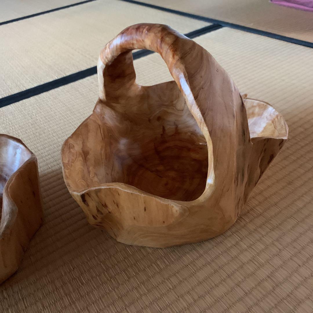 木製カゴ　雑貨