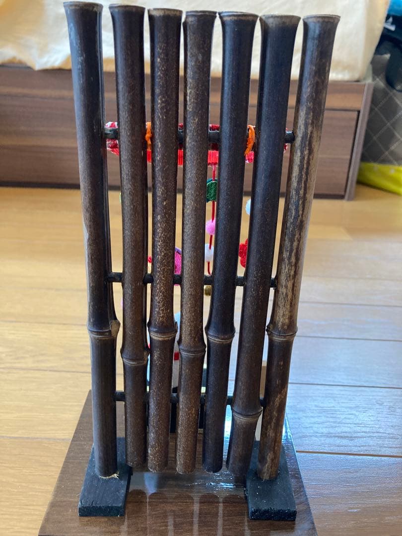 ちりめん細工　縁起　置物　4点セット