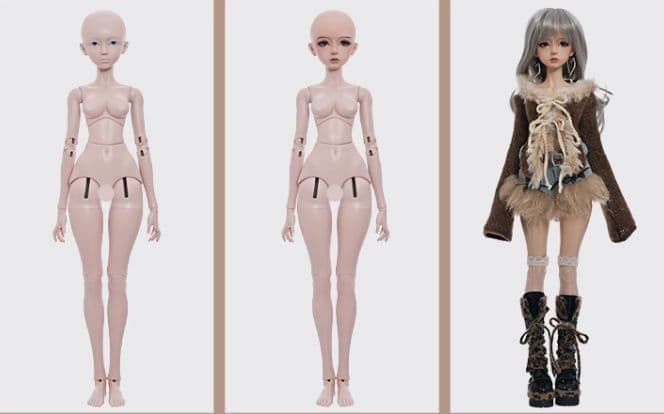 AX981 BJD 1/4 ドール本体 Sissie 球体関節人形 ハンドメイド
